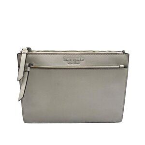 Kate Spade White Saffiano Leather Cameron Monotone Zip Crossbody